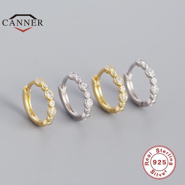 hoop & huggie canner 925 sterling silver minimalist zircon piercing earrings for women round circle earings fine jewelry pendientes gift, Golden;silver
hoop & huggie canner 925 sterling silver minimalist zircon piercing earrings for women round circle earings fine jewelry pendientes gift, Golden;silver