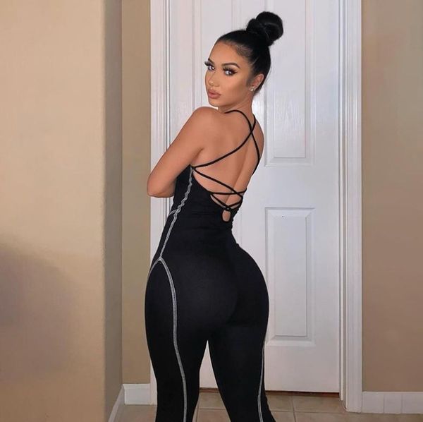 women's jumpsuits & rompers yoosula hollow out backless womens jumpsuit elastic hight striped fitness clubwear sleeveless bodysuits 97j, Black;white
women's jumpsuits & rompers yoosula hollow out backless womens jumpsuit elastic hight striped fitness clubwear sleeveless bodysuits 97j, Black;white