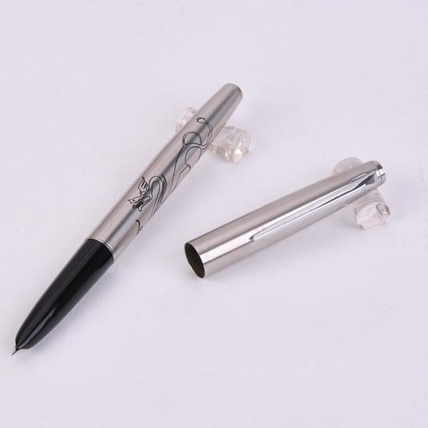 fountain pens 2021 arrival jinhao 911 pure silver steel pen with 0.38mm extra fine nib smooth writing metal dragon inking
fountain pens 2021 arrival jinhao 911 pure silver steel pen with 0.38mm extra fine nib smooth writing metal dragon inking