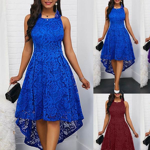 floral lace womens dress women solid color sleeveless irregular hem formal party dresses elegant short summer nuevo ves, Black;gray
floral lace womens dress women solid color sleeveless irregular hem formal party dresses elegant short summer nuevo ves, Black;gray