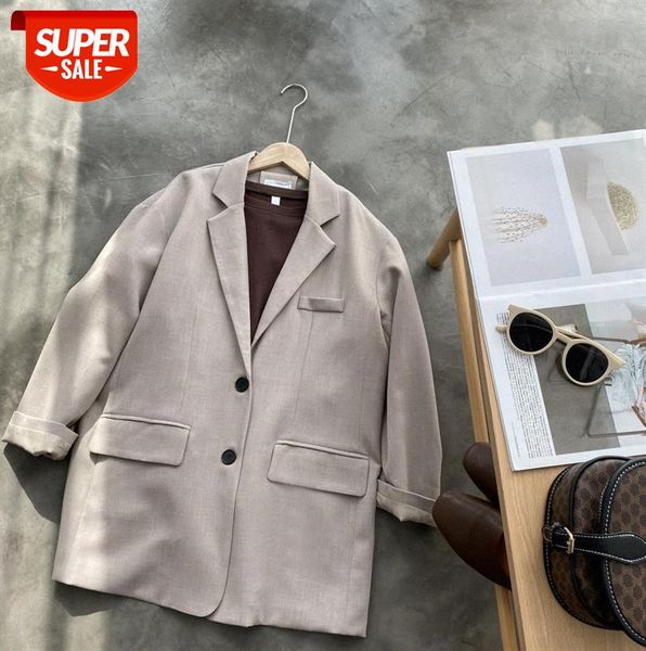 zhi chenxi, early, the color is too beautiful, loose bf wind retro mid-length suit jacket female 1722 #ee0t, Black;gray
zhi chenxi, early, the color is too beautiful, loose bf wind retro mid-length suit jacket female 1722 #ee0t, Black;gray