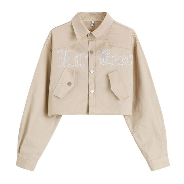 women's jackets women embroidery english jacket korean casual loose long sleeve single breasted outerwear short light color 2021 autumn, Black;brown
women's jackets women embroidery english jacket korean casual loose long sleeve single breasted outerwear short light color 2021 autumn, Black;brown