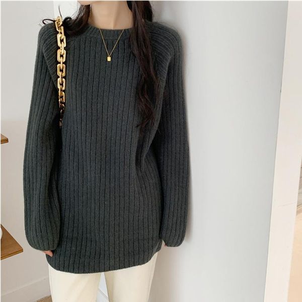 women's sweaters winter elegant fashion women solid long sleeve o-neck knitted office lady regular pullover 2021 loose all-match, White;black
women's sweaters winter elegant fashion women solid long sleeve o-neck knitted office lady regular pullover 2021 loose all-match, White;black