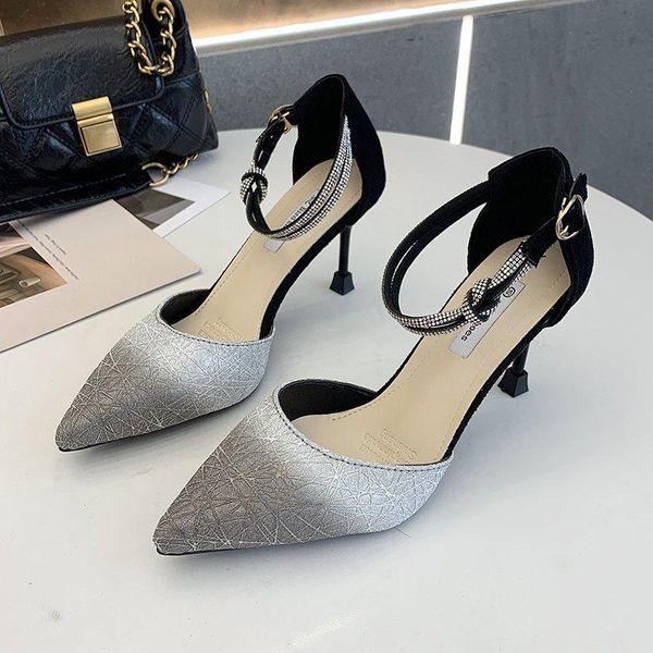 dress shoes women summer all-match comfortable the buckle strap pointed high heel fashion elegant design breathable shallow, Black
dress shoes women summer all-match comfortable the buckle strap pointed high heel fashion elegant design breathable shallow, Black