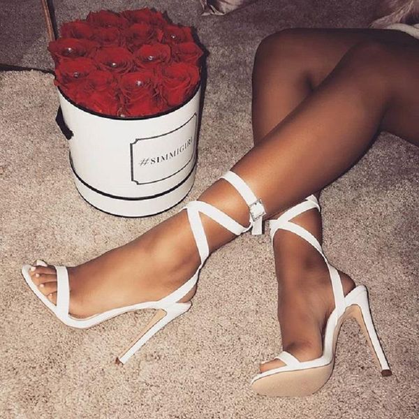 high heels sandals women gladiator summer white cross strappy stiletto party shoes ladies open toe ankle strap, Black
high heels sandals women gladiator summer white cross strappy stiletto party shoes ladies open toe ankle strap, Black