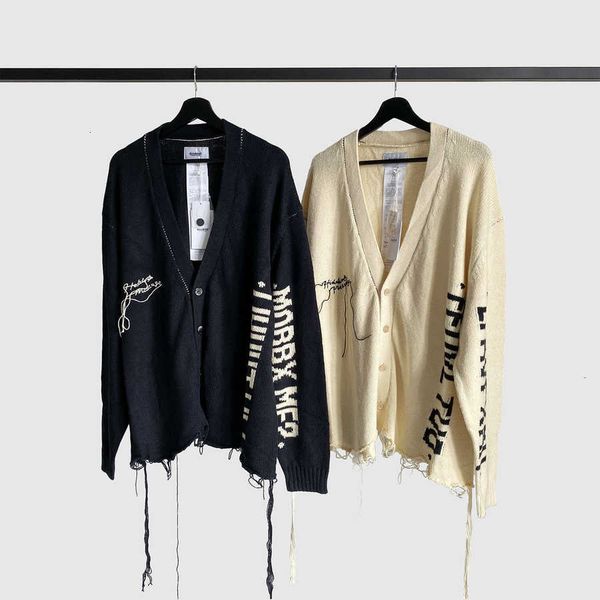 men's sweaters cardigan tassel destruction doublet marry me sweater men women black apricot vintage knitted crewneck uwvc, White;black
men's sweaters cardigan tassel destruction doublet marry me sweater men women black apricot vintage knitted crewneck uwvc, White;black