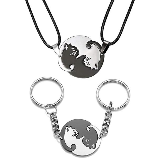 pair his and hers lovers matching puzzle cat couple necklace & pendant women men romantic valentines day gifts necklaces, Silver
pair his and hers lovers matching puzzle cat couple necklace & pendant women men romantic valentines day gifts necklaces, Silver