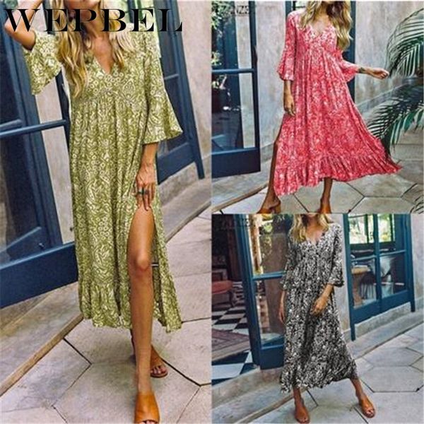 casual dresses wepbel summer boho dress flared sleeve midi women low cut floral print long shirt m7am, Black;gray
casual dresses wepbel summer boho dress flared sleeve midi women low cut floral print long shirt m7am, Black;gray