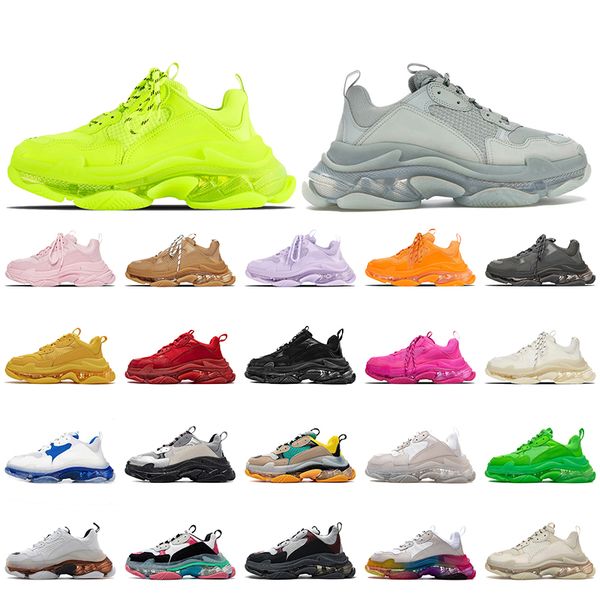 big size 45 women men triple s designer shoes clear sole yellow sneakers bottoms vintage tripler white wine red light pink 17fw paris platfo, Black
big size 45 women men triple s designer shoes clear sole yellow sneakers bottoms vintage tripler white wine red light pink 17fw paris platfo, Black