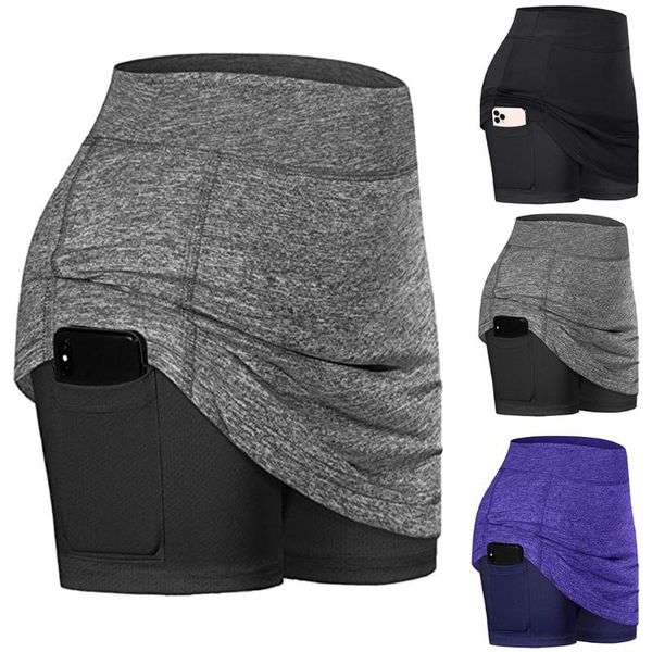 women's shorts women run inner elastic sports golf pocket skirts breathable solid tennis pantalones cortos, White;black
women's shorts women run inner elastic sports golf pocket skirts breathable solid tennis pantalones cortos, White;black