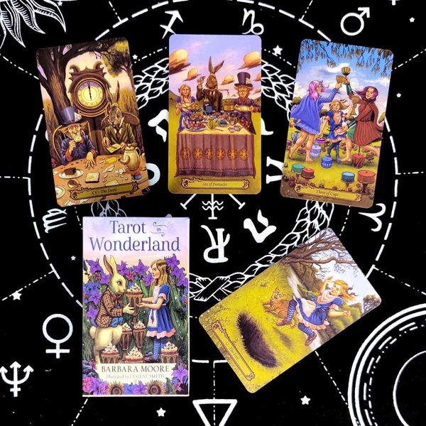 tarot in wonderland cards prophecy divination deck english version entertainment board game 78 sheets/box
tarot in wonderland cards prophecy divination deck english version entertainment board game 78 sheets/box