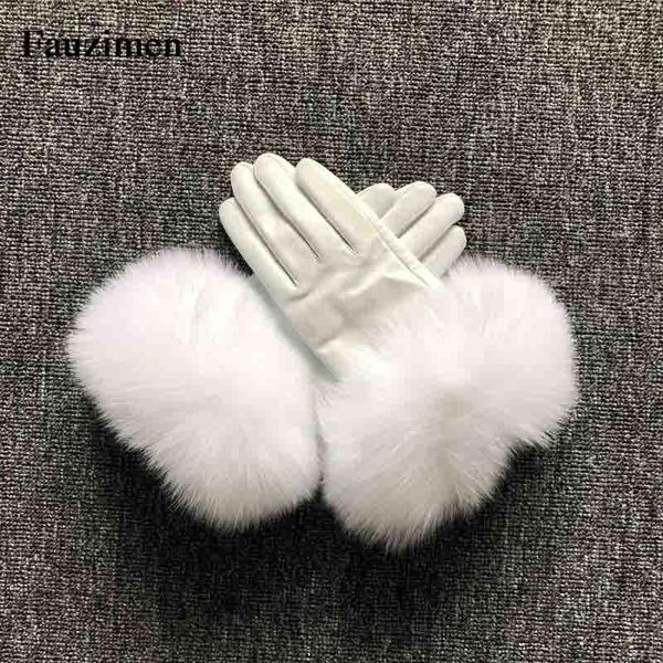 fingerless gloves 2021 fur women warm thick winter leather elegant girls brand mittens with real raccon, Blue;gray
fingerless gloves 2021 fur women warm thick winter leather elegant girls brand mittens with real raccon, Blue;gray