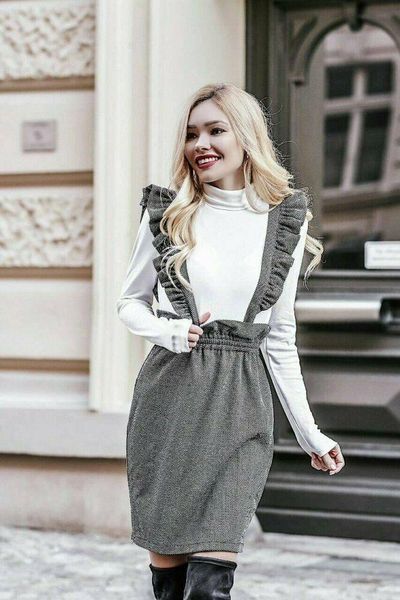 skirts autumn summer fashion women brace pinafore dungaree casusl ruffle clubwear ladies solid bodycon suspender skirt, Black
skirts autumn summer fashion women brace pinafore dungaree casusl ruffle clubwear ladies solid bodycon suspender skirt, Black