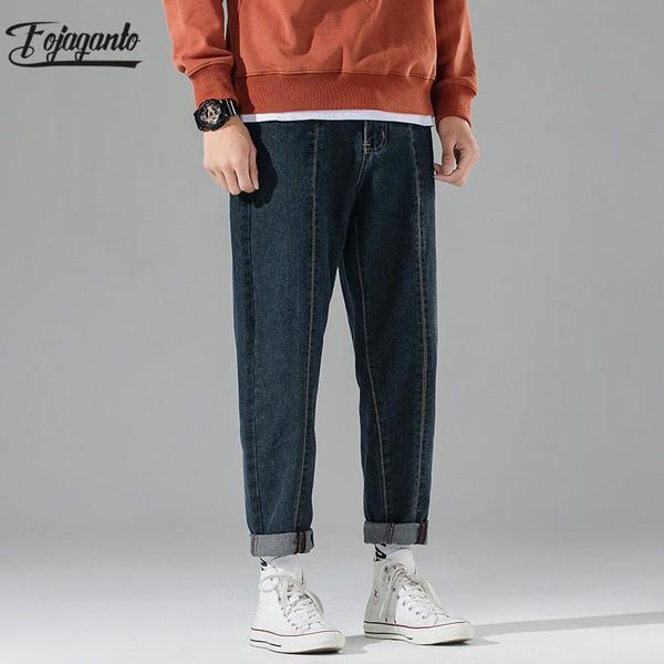 brand men retro jeans men's fashion simple casual wide leg pants trend straight male, Blue
brand men retro jeans men's fashion simple casual wide leg pants trend straight male, Blue