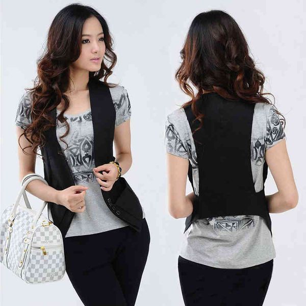 jackets plus size fashion women suit waistcoat black casual sleeveless korean slim lady vests 4xl a49, Black;brown
jackets plus size fashion women suit waistcoat black casual sleeveless korean slim lady vests 4xl a49, Black;brown
