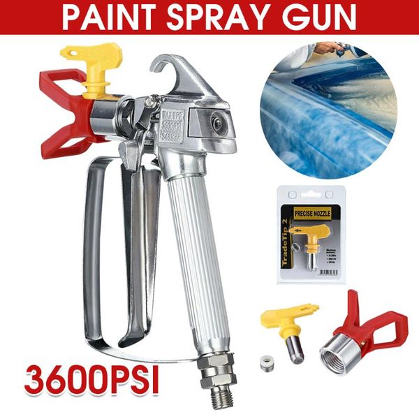 professional spray guns 3600psi portable paint sprayer aluminum alloy handheld pressure trigger airless gun with nozzle for household
professional spray guns 3600psi portable paint sprayer aluminum alloy handheld pressure trigger airless gun with nozzle for household