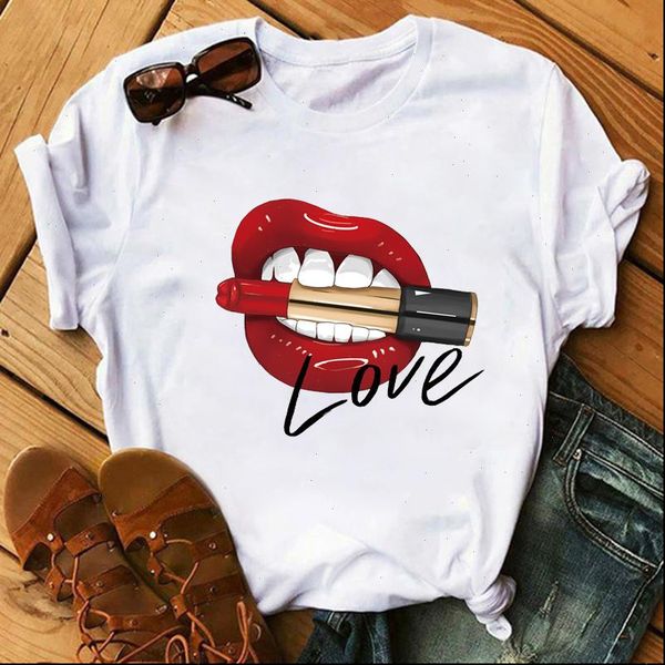 red women t shirt lip tshirts harajuku ullzang kawaii summer femme tshirt fashion short sleeves tees female, White
red women t shirt lip tshirts harajuku ullzang kawaii summer femme tshirt fashion short sleeves tees female, White