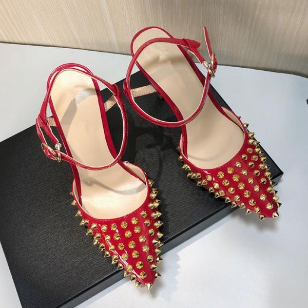 women summerp sandals stiletto high heel rivet spring shoes strap ankle wrap ol pumps party dress 2021 steinmeier, Black
women summerp sandals stiletto high heel rivet spring shoes strap ankle wrap ol pumps party dress 2021 steinmeier, Black