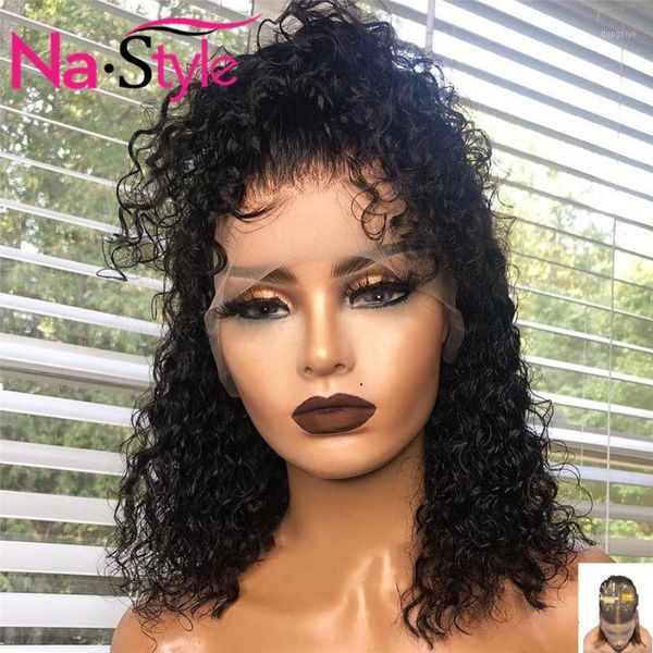 kinky curly bob wig human hair wigs 150% for woman remy brazilian pre plucked hairline t lace front wig1, Black;brown
kinky curly bob wig human hair wigs 150% for woman remy brazilian pre plucked hairline t lace front wig1, Black;brown