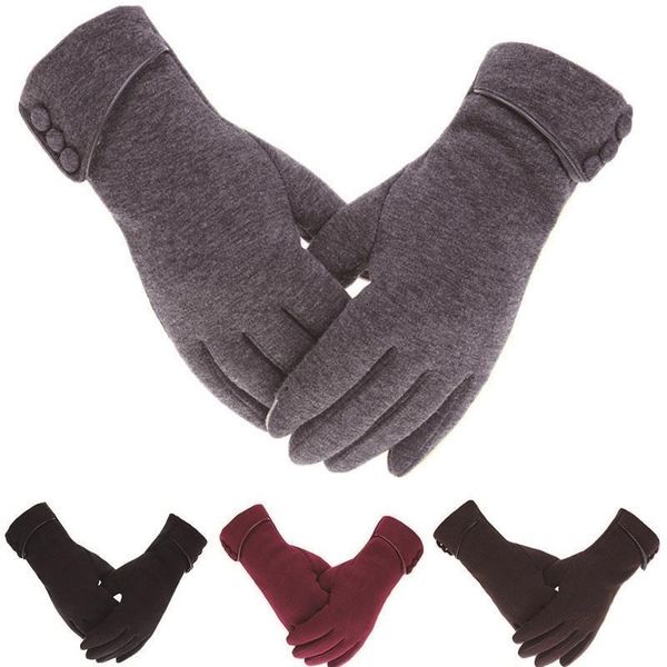 five fingers gloves solid color women winter warm touch screen sensory female driving windproof mittens, Blue;gray
five fingers gloves solid color women winter warm touch screen sensory female driving windproof mittens, Blue;gray
