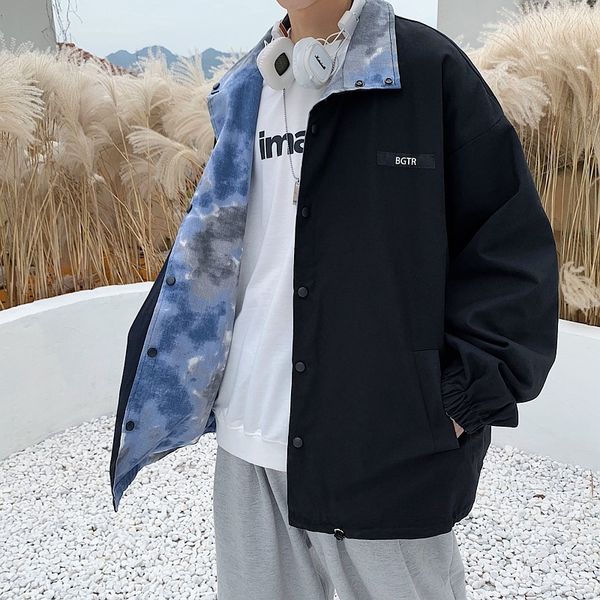 men's jackets camouflage bomber coats autumn mens japanese streetwear double-sided jacket windbreaker male korean fashoins kahu, Black;brown
men's jackets camouflage bomber coats autumn mens japanese streetwear double-sided jacket windbreaker male korean fashoins kahu, Black;brown