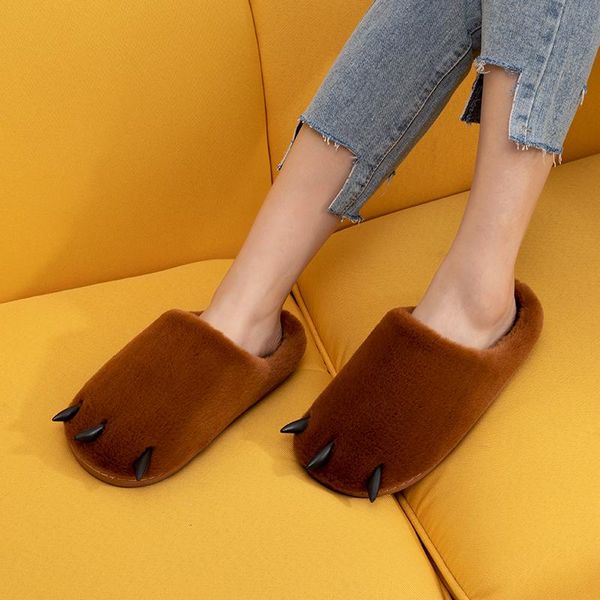 home warm non-slip plush bear claw dinosaur animal hand-shaped brush cover heel men/ women couple cotton slippers winter, Black
home warm non-slip plush bear claw dinosaur animal hand-shaped brush cover heel men/ women couple cotton slippers winter, Black