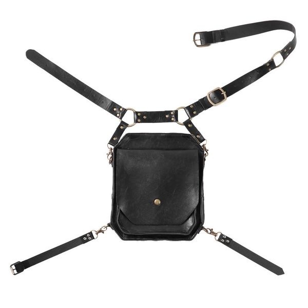women bags gothic steampunk waist bag pu leather crossbody messenger fashion fanny pack hip holster purse travel pouch
women bags gothic steampunk waist bag pu leather crossbody messenger fashion fanny pack hip holster purse travel pouch