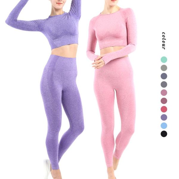 women seamless yoga set sport suit gymwear workout clothes long sleeve gym crop high waist leggings fitness sports wear outfit
women seamless yoga set sport suit gymwear workout clothes long sleeve gym crop high waist leggings fitness sports wear outfit
