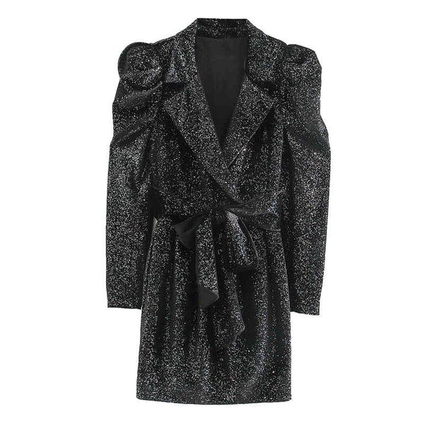 vintage bow sequined ruched sleeve dresses women fashion notched dress elegant ladies long sleeve mini dresses 210520, Black;gray
vintage bow sequined ruched sleeve dresses women fashion notched dress elegant ladies long sleeve mini dresses 210520, Black;gray