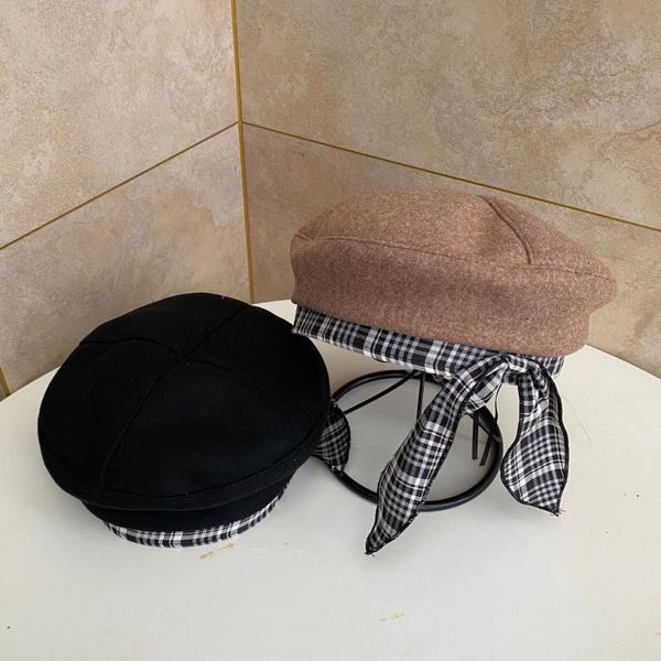 berets 2021 autumn and winter elegant bow beret british retro tide ins japanese sweet cute painter hat beanie, Blue;gray
berets 2021 autumn and winter elegant bow beret british retro tide ins japanese sweet cute painter hat beanie, Blue;gray