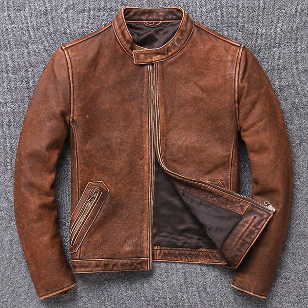 men's leather & faux 2021 brand autumn genuine men large size motorcycle biker soft cowhide coat locomotive garment vintage jacket, Black
men's leather & faux 2021 brand autumn genuine men large size motorcycle biker soft cowhide coat locomotive garment vintage jacket, Black