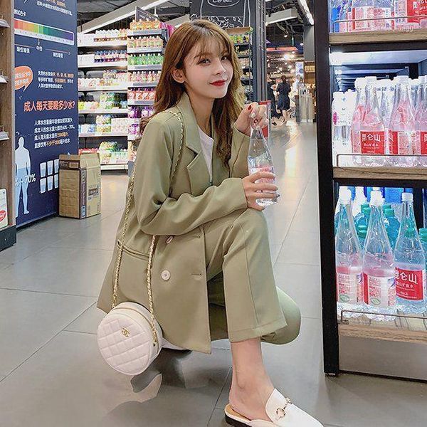 women's tracksuits women 2021 spring autumn two-piece blazer suits female long sleeve double-breasted pants sets ladies elegant e460, Gray
women's tracksuits women 2021 spring autumn two-piece blazer suits female long sleeve double-breasted pants sets ladies elegant e460, Gray