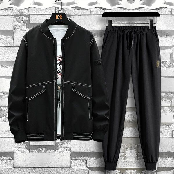 men's tracksuits autumn zipper sets fashion trend jacket+pants sports casual wear two-piece spring loose high quality, Gray
men's tracksuits autumn zipper sets fashion trend jacket+pants sports casual wear two-piece spring loose high quality, Gray