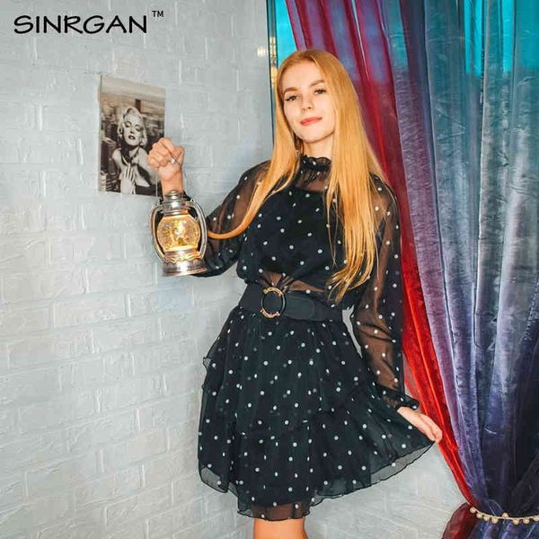 women black transparent chiffon dress see through long sleeve mini dress ruffled collar casual dress female vestido 210412, Black;gray
women black transparent chiffon dress see through long sleeve mini dress ruffled collar casual dress female vestido 210412, Black;gray