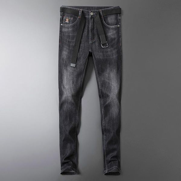 men's pants 2021 trend high-end embroidery fashion slim jeans korean style feet, Black
men's pants 2021 trend high-end embroidery fashion slim jeans korean style feet, Black