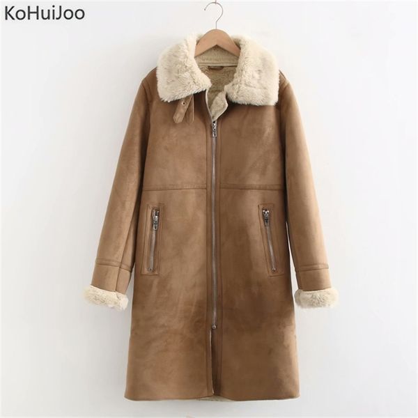 winter long sheepskin coat womens solid casual zipper warm faux leather jackets ladies casual fur collar jakcets black khkai 220112
winter long sheepskin coat womens solid casual zipper warm faux leather jackets ladies casual fur collar jakcets black khkai 220112