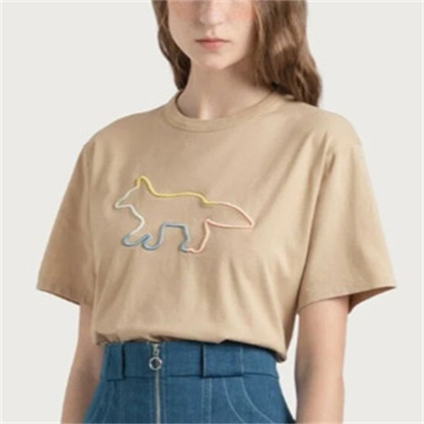 women's t-shirt cotton women's blouse, short sleeved t-shirt, neon embroidery, round neck, novelty in summer, White
women's t-shirt cotton women's blouse, short sleeved t-shirt, neon embroidery, round neck, novelty in summer, White