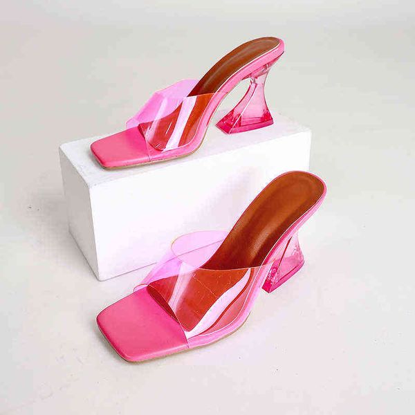 slippers women s summer pvc transparent sandals high heels party shoes new ladies square toe luxury 220309, Black
slippers women s summer pvc transparent sandals high heels party shoes new ladies square toe luxury 220309, Black