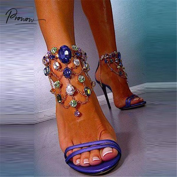 prowow fashion style women summer sandals open toe crystal back zip thin high heels ladies party shoes woman, Black
prowow fashion style women summer sandals open toe crystal back zip thin high heels ladies party shoes woman, Black