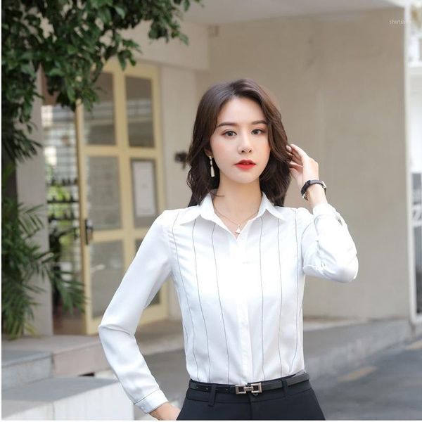 women's blouses & shirts button up women long sleeve office lady work wear striped clothes 2021 summer fall basic white
women's blouses & shirts button up women long sleeve office lady work wear striped clothes 2021 summer fall basic white