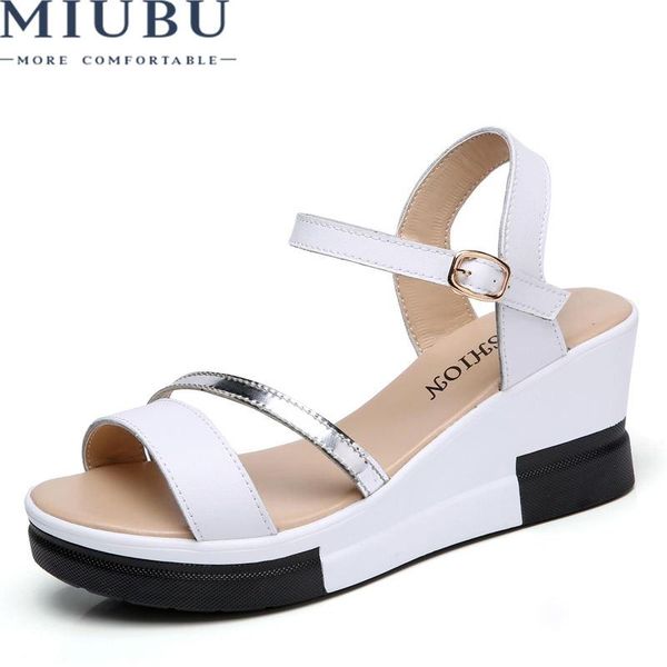 women fashion sandals genuine leather strap high heel buckle wedge platform shoes flats summer, Black
women fashion sandals genuine leather strap high heel buckle wedge platform shoes flats summer, Black