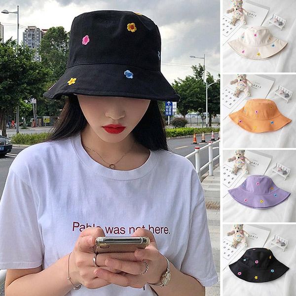 wide brim hats flower embroidery bucket hat women breathable cotton sun girls outdoor casual fisherman panama, Blue;gray
wide brim hats flower embroidery bucket hat women breathable cotton sun girls outdoor casual fisherman panama, Blue;gray