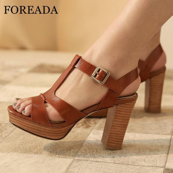 real leather sandals buckle strap thick heels shoes platform extreme high t-tied square toe lady party 40, Black
real leather sandals buckle strap thick heels shoes platform extreme high t-tied square toe lady party 40, Black