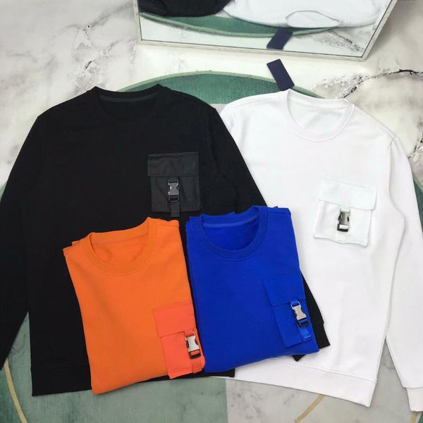 men's hoodies & sweatshirts 2021 autumn round neck sweatshirt cotton casual style pocket decoration couple fashion pullover, Black
men's hoodies & sweatshirts 2021 autumn round neck sweatshirt cotton casual style pocket decoration couple fashion pullover, Black