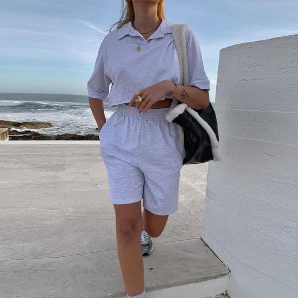 women's tracksuits women half sleeve shorts sets 2021 summer female casual loose two pieces suit -neck t-shirts elastic waist sports, Gray
women's tracksuits women half sleeve shorts sets 2021 summer female casual loose two pieces suit -neck t-shirts elastic waist sports, Gray