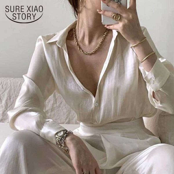 autumn fashion button up satin silk shirt vintage blouse women white lady street shirts long sleeves loose korean 11971 210527
autumn fashion button up satin silk shirt vintage blouse women white lady street shirts long sleeves loose korean 11971 210527