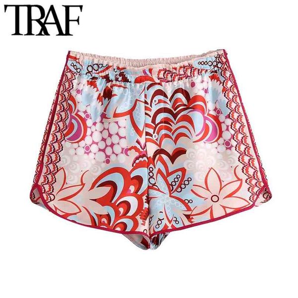 traf women chic fashion with buttons floral print shorts vintage high elastic waist side vents female short pants mujer 210623, White;black
traf women chic fashion with buttons floral print shorts vintage high elastic waist side vents female short pants mujer 210623, White;black