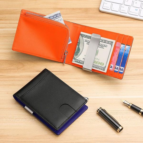 wallets 2021 fashion men portable short wallet creative soft leather dollar clip metal buckle card bag, Red;black
wallets 2021 fashion men portable short wallet creative soft leather dollar clip metal buckle card bag, Red;black