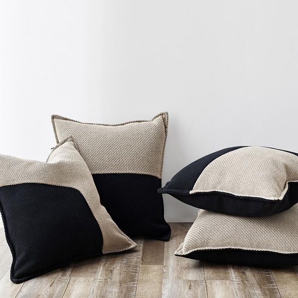 cushion/decorative pillow blend thickened fabric nordic style cushion cover black beige geometric stitching no balling-up without stuffing
cushion/decorative pillow blend thickened fabric nordic style cushion cover black beige geometric stitching no balling-up without stuffing