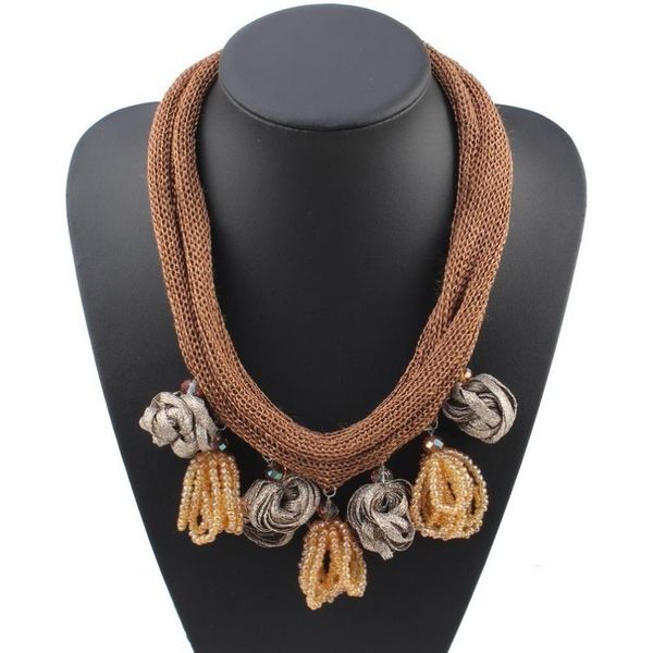 pendant necklaces florosy fashion big rope chain chunky bead necklace for women crystal flower statement autumn, Silver
pendant necklaces florosy fashion big rope chain chunky bead necklace for women crystal flower statement autumn, Silver